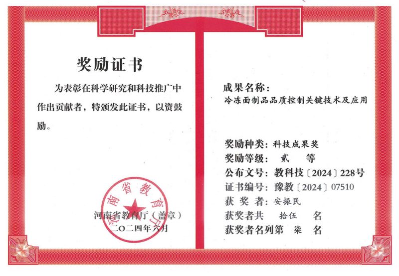 202406科技成果獎(jiǎng)二等第七名（安振民）